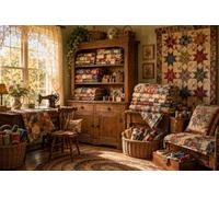 Puzzle 1000 Piezas Sala Quilt Vintage Madera