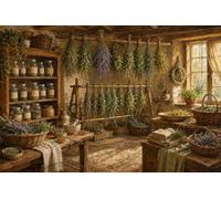 Puzzle 1000 Piezas Secadero Hierbas Vintage Madera