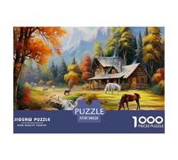 Puzzle 1000 Piezas Serenidad AlpinaJuego Educativo Entretenimento Multicolor Autumn Plateau Regalo Creativo para La Relajación para Adultos Y Niños Mayores De 12 Años 38x26cm/1000pcs