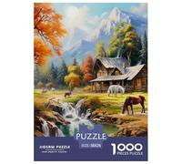 Puzzle 1000 Piezas Serenidad AlpinaJuego Educativo Pasatiempo Creativo Autumn Plateau Regalo, Diversión para Adultos Y Niños 38x26cm/1000pcs
