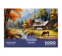 Puzzle 1000 Piezas, Serenidad AlpinaPuzzles para Adultos, Puzzle Autumn Plateau,70x50cm/1000pcs,Rompecabezas De Piso Juego De Rompecabezas Y Juego Familiar