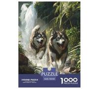 Puzzle 1000 Piezas Siberian Husky, Desafío, Juguete Entretenimento Multicolor Pet Dog Juego Familiar Regalo para Adultos Y Niños 70x50cm/1000pcs