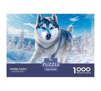 Puzzle 1000 Piezas Snow Husky, Desafío, Juguete Entretenimento Multicolor Cute Pets Regalo Creativo para La Relajación Juguete Colorido para Niños De 8 A 12 Años 70x50cm/1000pcs