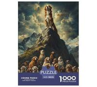 Puzzle 1000 Piezas St. Bernard Juego Educativo Pasatiempo Creativo Pet Dog Juego Familiar Regalo para Adultos Y Niños Mayores 38x26cm/1000pcs
