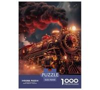 Puzzle 1000 Piezas Steam Train Juego Educativo Entretenimento Multicolor The Train Under The Night Sky Regalo, Diversión para Adultos Y Niños Mayores 70x50cm/1000pcs