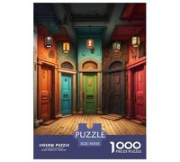 Puzzle 1000 Piezas Strange Coloured Doors, Desafío, Juguete Entretenimento Multicolor Maze Art Juego Familiar Regalo para Adultos Y Niños Mayores De 12 Años 70x50cm/1000pcs