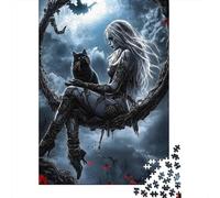 Puzzle 1000 Piezas Strega Gotica seduta Rompecabezas 70x50cm/1000pcs Regalos para Adultos Y Niños DIY Creative Intelectual Desafío