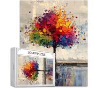 Puzzle 1000 Piezas Sueño Rompecabezas para Adultos, un Rompecabezas Desafiante, Juegos de Puzzle para Toda la Familia, Letras en la Parte Posterior, Decoración Hogar Regalos Árbol de la Vida H-3332