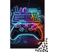 Puzzle 1000 Piezas Tastiera di gioco Mouse Rompecabezas 52x38cm/1000pcs Regalos para Adultos Y Niños Cartón 100% Reciclado Juegos Únicos De Desafío