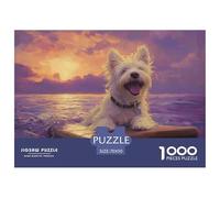 Puzzle 1000 Piezas Terrier Blanco de West HighlandJuego Educativo Entretenimento Multicolor Cute Pets Regalo Creativo para La Relajación Juguete Colorido para Niños De 8 A 12 Años 70x50cm/1000pcs