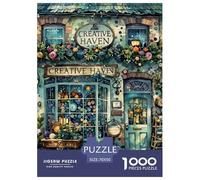 Puzzle 1000 Piezas Tienda de sastres Creative Haven Rompecabezas 70x50cm/1000pcs Regalos para Adultos Y Niños Cartón 100% Reciclado Juegos Únicos De Desafío
