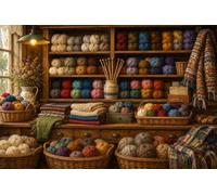 Puzzle 1000 Piezas Tienda Lana Vintage Madera