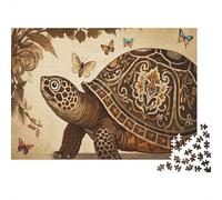 Puzzle 1000 Piezas Tortuga Rúnica Rompecabezas De Madera HD para Adultos Y Niños - Juego De Retos 1000pcs (75x50cm)