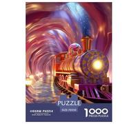 Puzzle 1000 Piezas Train Starry Night Juego Educativo Pasatiempo Creativo Dream Number Regalo, Diversión para Adultos Y Niños Mayores De 12 Años 70x50cm/1000pcs