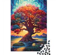 Puzzle 1000 Piezas Tramonto Albero Fantasia Rompecabezas 70x50cm/1000pcs Regalos para Adultos Y Niños Cartón 100% Reciclado Descompresión