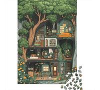 Puzzle 1000 Piezas Treehouse Vivir Rompecabezas 70x50cm/1000pcs Regalos para Adultos Y Niños DIY Descompresión