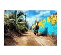 Puzzle 1000 Piezas Unicornio, Puzzle Paisaje con Caja Regalo Adultos, DIY 1000 Piezas Rompecabezas de Madera para Adultos, Rompecabezas Desafiante, Decoración del Hogar y Paredes, Regalo Mujer, X-21