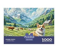 Puzzle 1000 Piezas Vallhund Sueco Rompecabezas 70x50cm/1000pcs Regalos para Adultos Y Niños DIY Descompresión