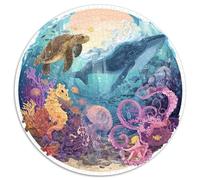 Puzzle 1000 Piezas Vida Marina En Equilibrio Representación De Ecosistemas Armoniosos con Depredadores Y Presas Mensaje Ambiental Educar Y Entretener.