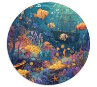 Puzzle 1000 Piezas Vida Marina En Equilibrio Representación De Ecosistemas Armoniosos con Depredadores Y Presas Mensaje Ambiental Educar Y Entretener.