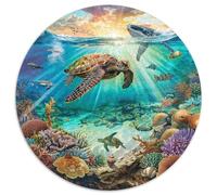 Puzzle 1000 Piezas Vida Marina En Equilibrio Representación De Ecosistemas Armoniosos con Depredadores Y Presas Mensaje Ambiental Educar Y Entretener.