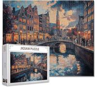 Puzzle 1000 Piezas Villa Puzzle Imposible Rompecabezas Pieza de Madera Jigsaw Arte Una Gran Herramienta de MeditacióN Y Aliviador del EstréS Uegos de Rompecabezas para Toda La Familia 75x50cm S-0