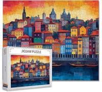 Puzzle 1000 Piezas Villa Puzzle Imposible Rompecabezas Pieza de Madera Jigsaw Arte Una Gran Herramienta de MeditacióN Y Aliviador del EstréS Uegos de Rompecabezas para Toda La Familia 75x50cm J-5