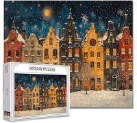 Puzzle 1000 Piezas Villa Puzzle Imposible Rompecabezas Pieza de Madera Jigsaw Arte Una Gran Herramienta de MeditacióN Y Aliviador del EstréS Uegos de Rompecabezas para Toda La Familia 75x50cm V-5