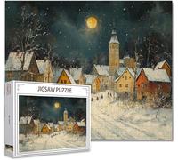 Puzzle 1000 Piezas Villa Puzzle Imposible Rompecabezas Pieza de Madera Jigsaw Arte Una Gran Herramienta de MeditacióN Y Aliviador del EstréS Uegos de Rompecabezas para Toda La Familia 75x50cm Q-5