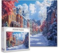 Puzzle 1000 Piezas Villa Puzzle Imposible Rompecabezas Pieza de Madera Jigsaw Arte Una Gran Herramienta de MeditacióN Y Aliviador del EstréS Uegos de Rompecabezas para Toda La Familia 75x50cm D-7