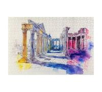 Puzzle 1000 Piezas Vintage Puzzles Roma Medidas 75x50cm Rompecabezas para Adultos Entretenimiento Creativo, Divertido Clásico Rompecabezas Juguetes Educativos Decor Regalos Originales para Mujer D-10