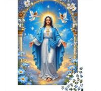 Puzzle 1000 Piezas Virgen María Divina Rompecabezas 70x50cm/1000pcs Regalos para Adultos Y Niños DIY Creative Intelectual Desafío