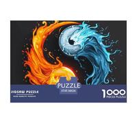 Puzzle 1000 Piezas Yin y YangJuego Educativo Entretenimento Multicolor The Eight Diagrams Regalo, Diversión para Adultos Y Niños Mayores De 12 Años 38x26cm/1000pcs
