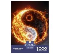 Puzzle 1000 Piezas Yin Yang Bagua Juego Educativo Pasatiempo Creativo Divination Chart Regalo, Diversión Clásicos para Adultos Y Niños A Partir De 12 Años 38x26cm/1000pcs