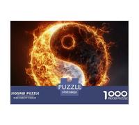 Puzzle 1000 Piezas Yin Yang BaguaJuego Educativo Entretenimento Multicolor Divination Chart Juego Familiar Regalo Juguete Colorido para Niños De 8 A 12 Años 38x26cm/1000pcs