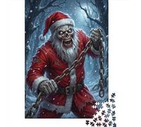 Puzzle 1000 Piezas Zombie Papá Noel Rompecabezas 38x26cm/1000pcs Regalos para Adultos Y Niños Cartón 100% Reciclado Creative Intelectual Desafío