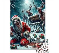 Puzzle 1000 Piezas Zombie Papá Noel Rompecabezas 70x50cm/1000pcs Regalos para Adultos Y Niños Cartón 100% Reciclado Creative Intelectual Desafío