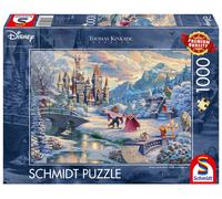 Puzzle 1000 PQ T. Kinkade Belleza y la Bestia Disney 109413