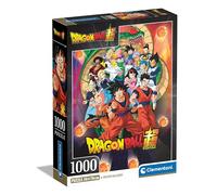 Clementoni Puzzle Dragonball - 1000 Piezas - Puzle, póster Incluido, Anime, Manga, Rompecabezas de superhéroes, diversión para Adultos, Fabricado en Italia, 39919, Multicolor
