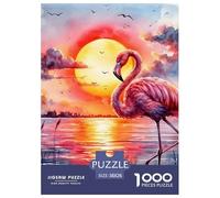 Puzzle 1000 Teile Flamingo Für Erwachsene Teens Kinder Klassische Puzzles Geschenk Herausforderung Spielzeug Pädagogisches Spiel Home Dekoration 38x26cm/1000pcs