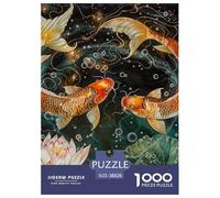 Puzzle 1000 Teile Koi Fisch Für Erwachsene Teens Kinder Klassische Puzzles Herausforderung Spielzeug Pädagogisches Spiel Home Dekoration 38x26cm/1000pcs