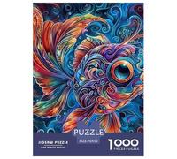 Puzzle 1000 Teile Koi Fisch Für Erwachsene Und Kinder AB 14 Jahren Herausforderndes Rätsel Schwer Pädagogisches Spielzeug Pädagogisches Spiel Home Dekoration 70x50cm/1000pcs