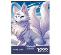 Puzzle 1000 Teile Neun-Schwanz-Fuchs Für Erwachsene Und Kinder AB 14 Jahren Herausforderndes Rätsel Herausforderung Spielzeug Pädagogisches Spiel Home Dekoration 70x50cm/1000pcs
