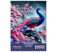 Puzzle 1000 Teile Pfauen Für Erwachsene Teens Kinder Klassische Puzzles Interaktives Spielzeug Pädagogisches Spiel Home Dekoration 38x26cm/1000pcs