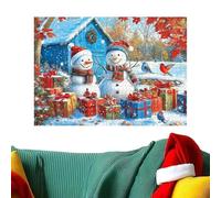 Puzzle 1000 Teile - Weihnachten Legespiel, Festliche Winterlandschaft Karton, Anspruchsvolles Familienspiel Erwachsenenpuzzle, Weihnachtspuzzle | Für Gemeinsame Feiertage