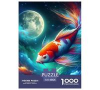 Puzzle 1000 Teiles Koi Fisch Erwachsen Kinder Klassische Puzzles Schwer Pädagogisches Spielzeug Pädagogisches Spiel Home Dekoration 38x26cm/1000pcs