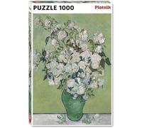 Piatnik- Van Gogh - Jarrón con Rosas Blancas: Rompecabezas de 1000 Piezas, tamaño 68 x 48 cm, Multicolor (559846)