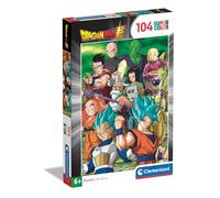 Clementoni- Dragon Ball Super Dragonball-Supercolor Puzzle Infantil De 104 Piezas, para Niños 6-8 Años, Desarrolla La Concentraciòn Mentàl Y La Logica, 25757, Multicolor