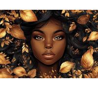 Puzzle 120 Pieces Donna afroamericana Impossible Rompecabezas Juegos Casuales Puzzle de Madera para Adultos y niños a Partir de 14, Cultivar la Paciencia y la concentración, Decoración del Hogar A-7