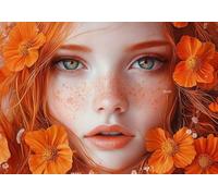 Puzzle 120 Pieces Fiore di donna Impossible Rompecabezas Juegos Casuales Puzzle de Madera Adulto para Adultos y niños a Partir de 14, Cultivar la paciencia y la concentración, Decoración del Hogar J-7